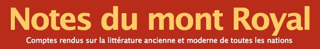  Notes du mont Royal - Chômei : Notes de ma cabane de moine